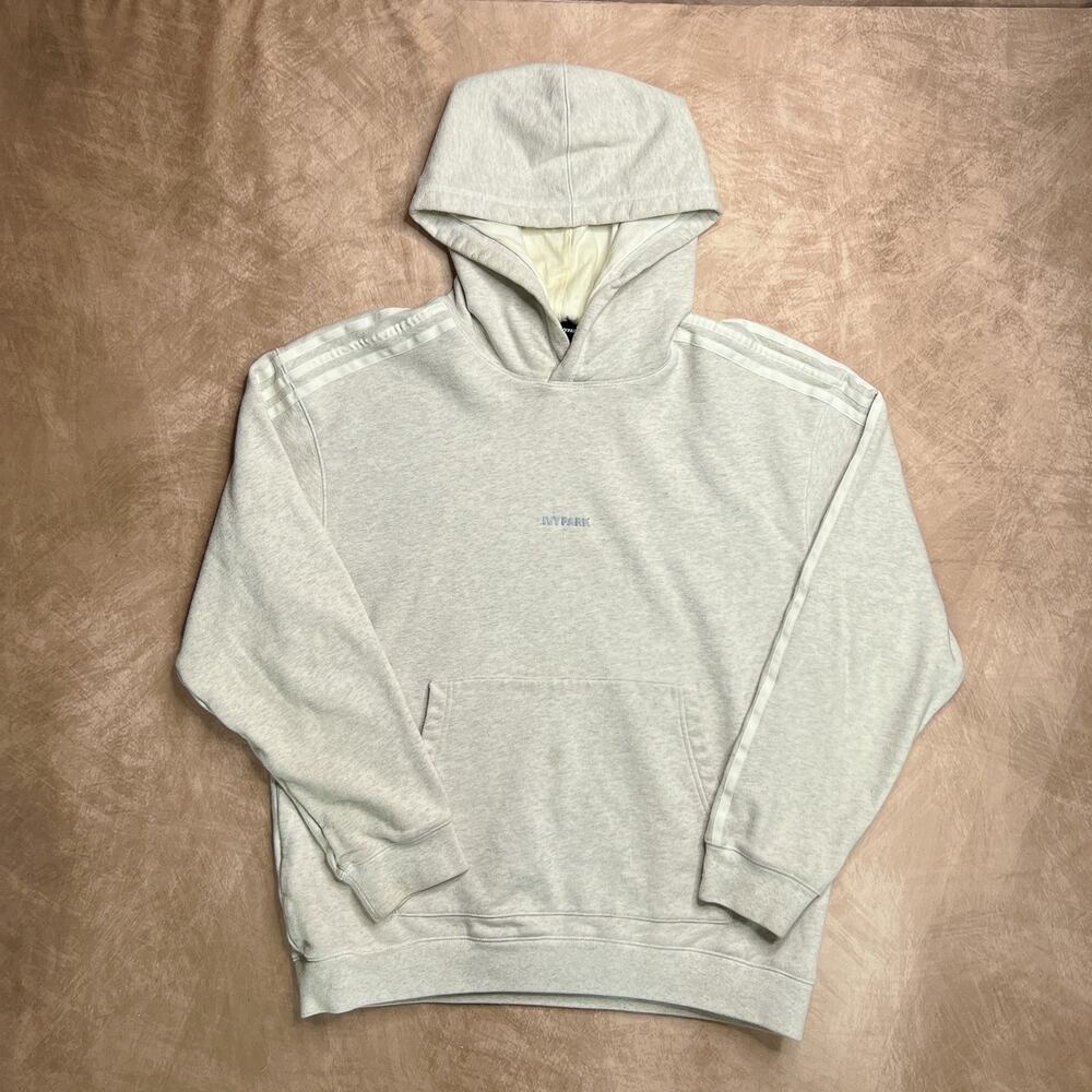 Adidas x Ivy Park Off White Hoodie Sweatshirt Reflective Oversized Beyonce